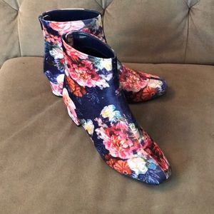 Betsey Johnson Floral booties